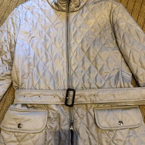 Burberry khaki quilted jacket